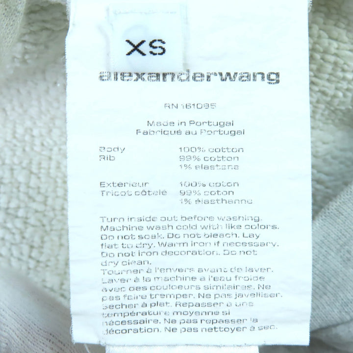 Discounted Great Alexander Wang HALF ZIP SWEATSHIRT WITH NY PUFF GRAPHIC XS UCC1231600