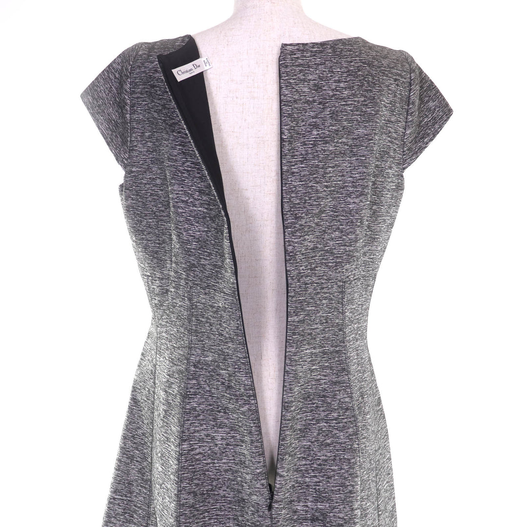 Excellent Christian Dior one piece gray Rayon Women 46 5C21629A1714