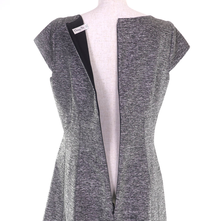 Excellent Christian Dior one piece gray Rayon Women 46 5C21629A1714