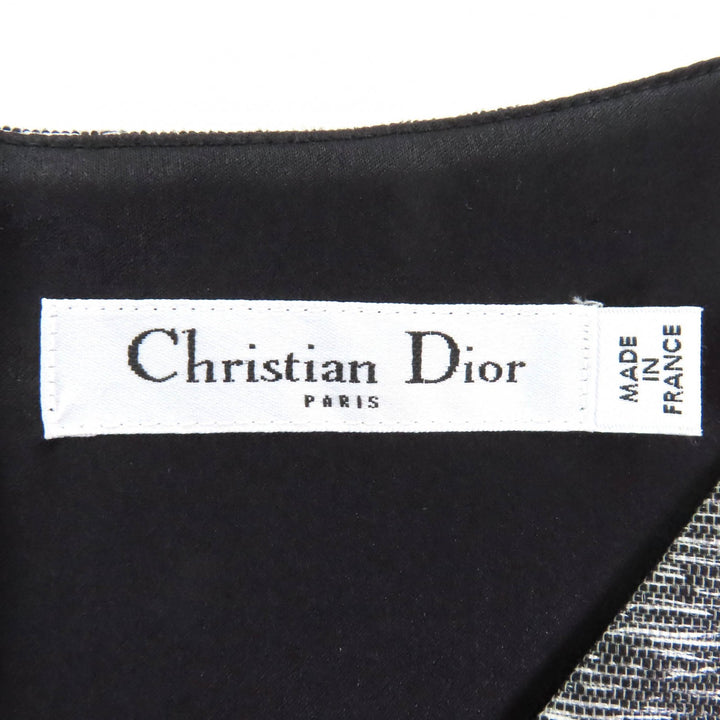 Excellent Christian Dior one piece gray Rayon Women 46 5C21629A1714