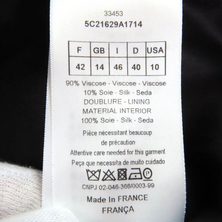 Excellent Christian Dior one piece gray Rayon Women 46 5C21629A1714