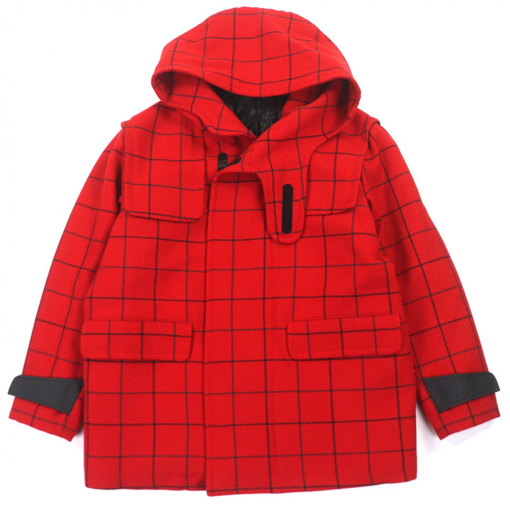 Great EMPORIO ARMANI coat Red wool mens 50 91B530