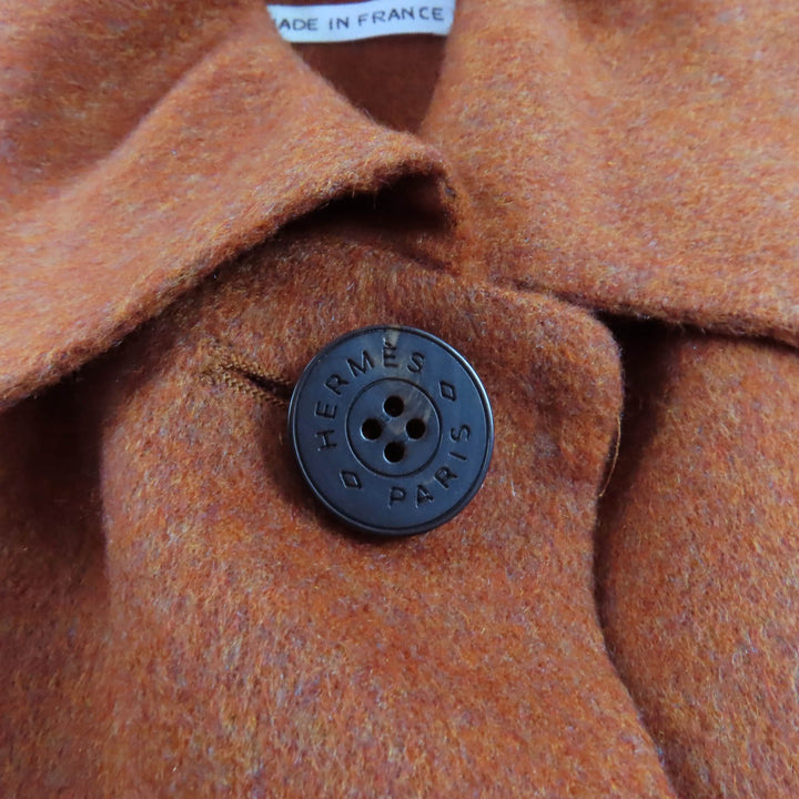 新品 HERMES ジャケット ブラウン カシミア レディース 34 5E0235DC