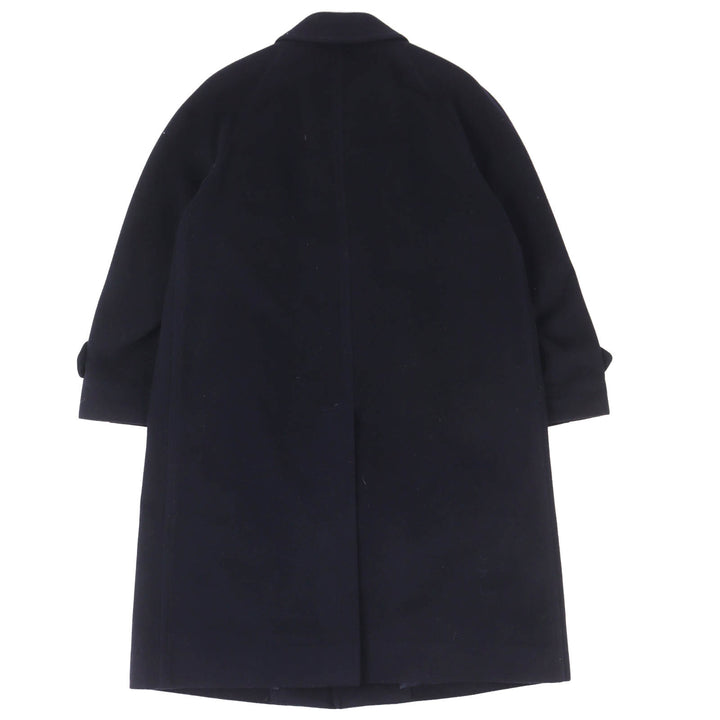 Great Burberrys coat long Navy wool mens