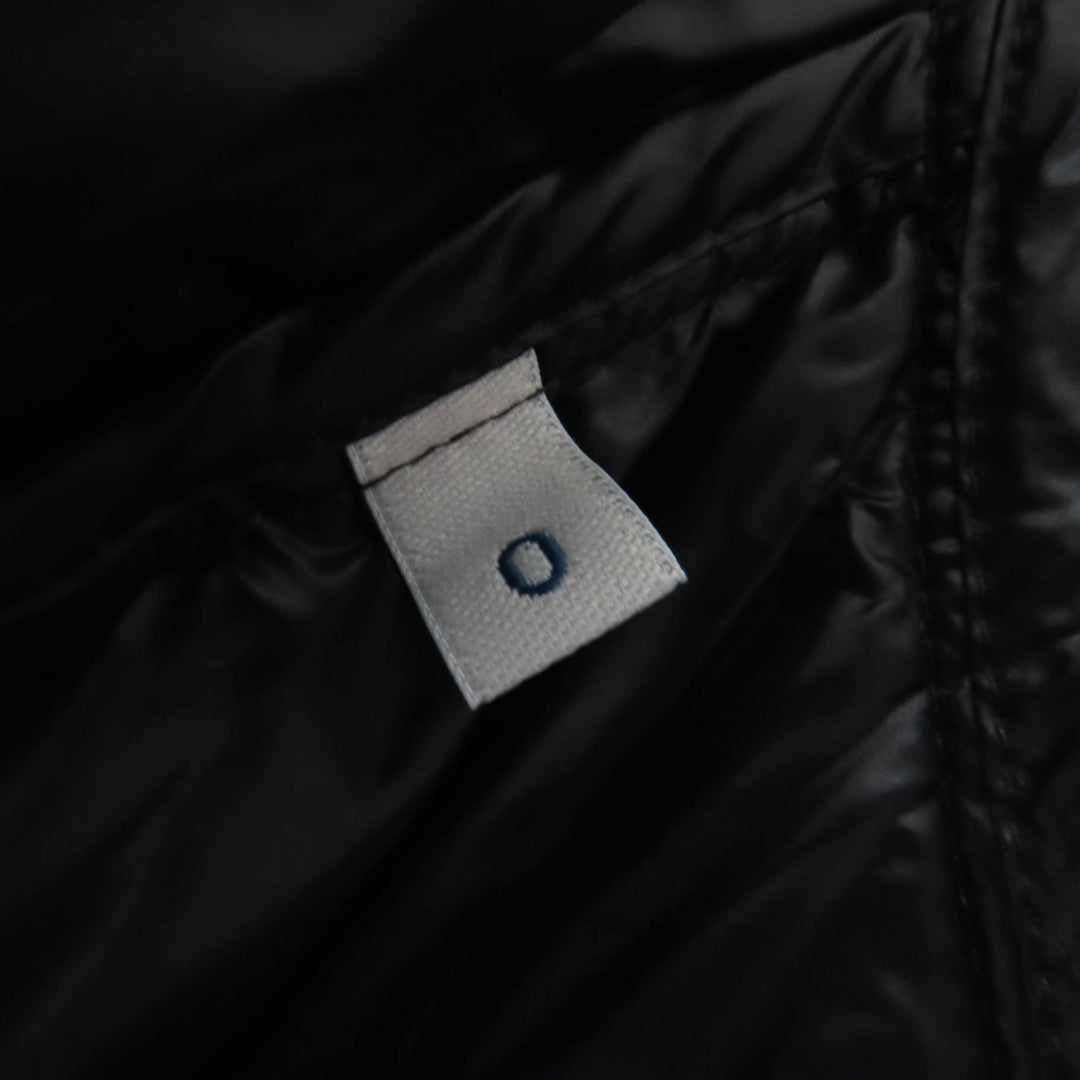 Pristine MONCLER down coat SEDAN Logo patch and hood black Nylon Women 0