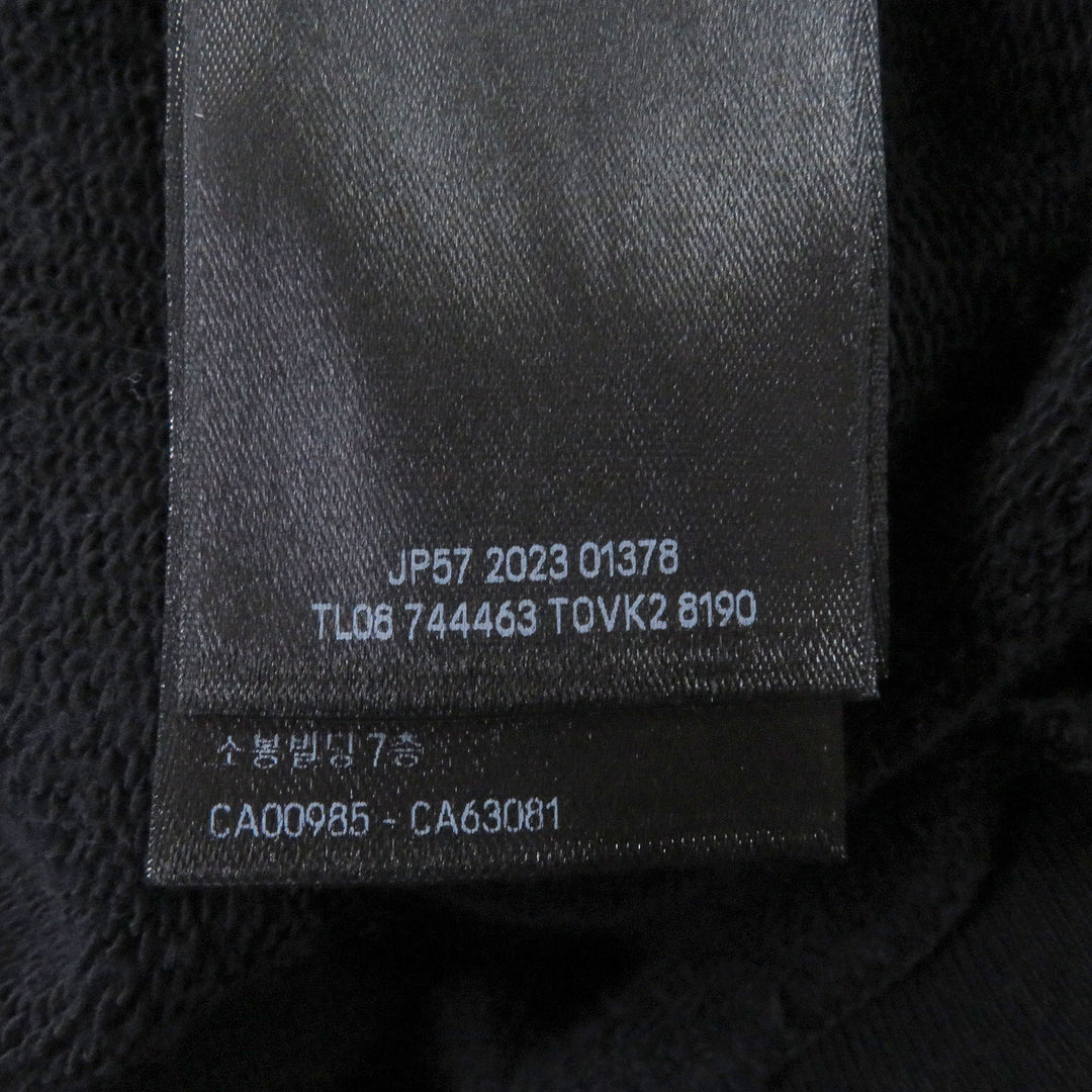 Excellent BALENCIAGA hoodie DIY COLLEGE LOGO HOODIE Damage processing
