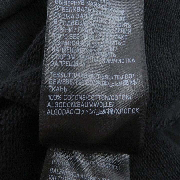 Excellent BALENCIAGA hoodie DIY COLLEGE LOGO HOODIE Damage processing