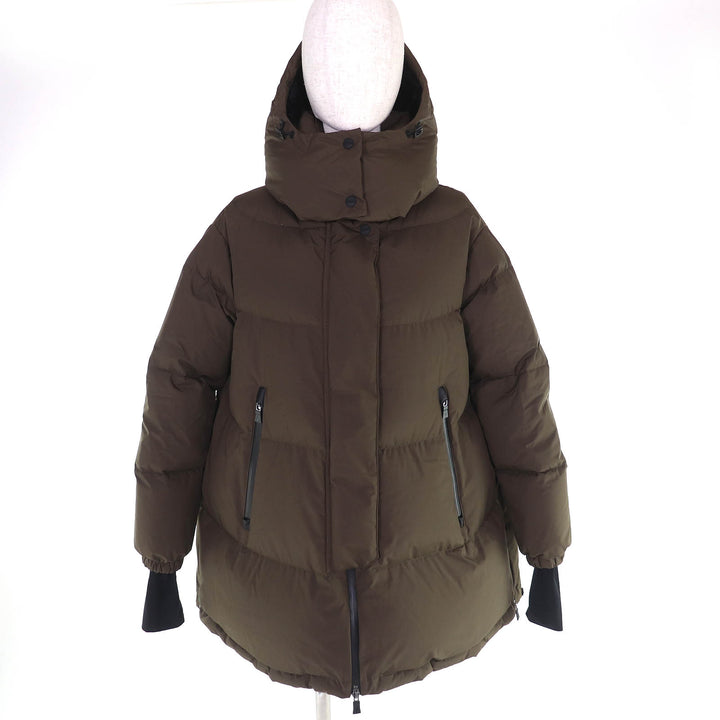 Great Herno Down jacket GORETEX Goretex with hood khaki Women 36 PI128DL
