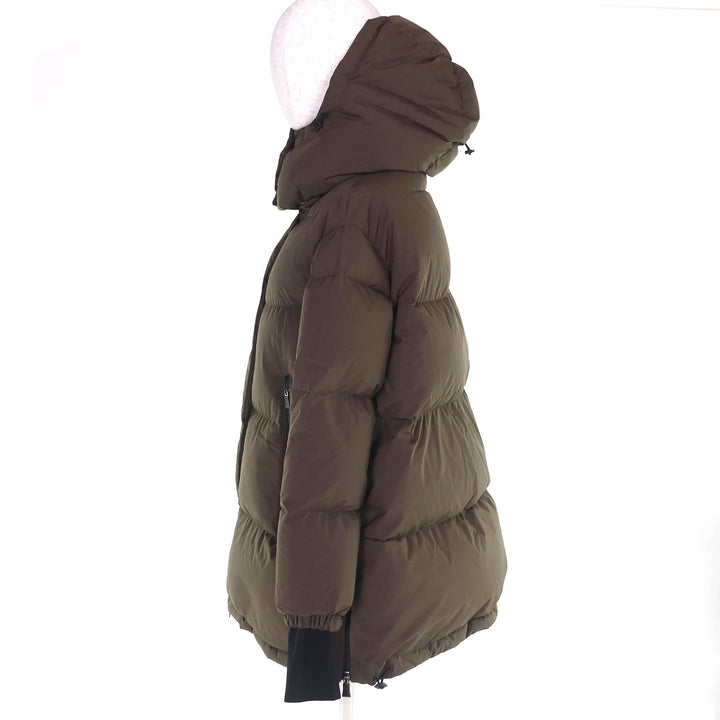 Great Herno Down jacket GORETEX Goretex with hood khaki Women 36 PI128DL