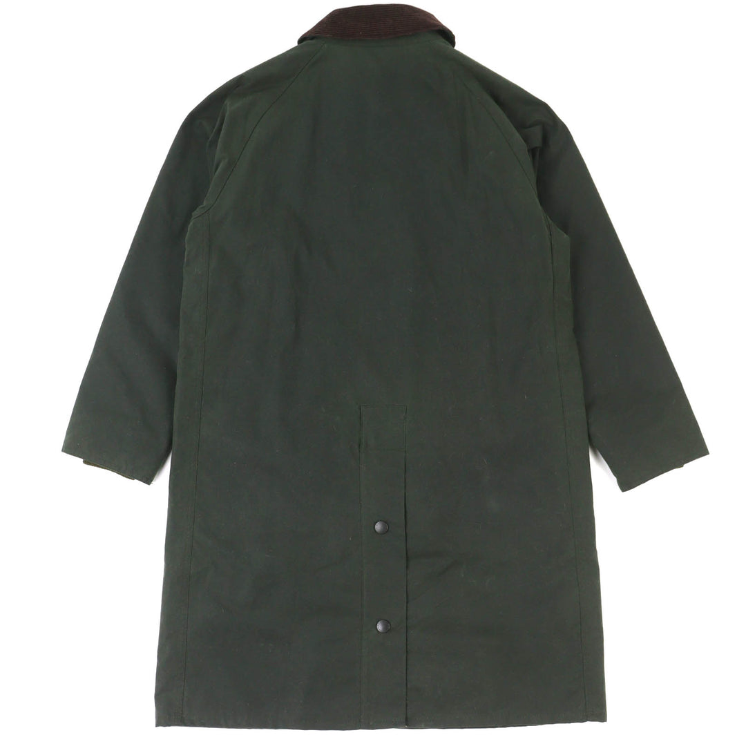 Great Barbour coat NEW BURGHLEY WAX JACKET Check Pattern Oiled Lining Coat 36