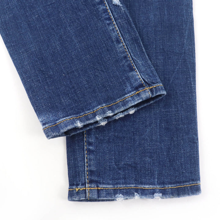 Great DSQUARED2 Denim pants design Indigo blue cotton Women 40 S75LB0589