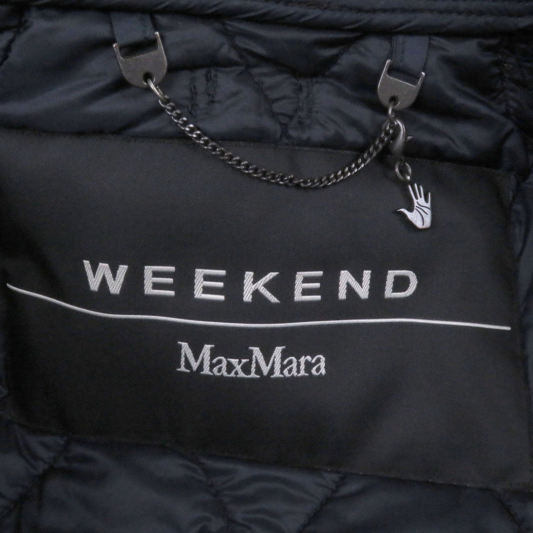 Great WEEKEND MaxMara Jacket quilting Brown polyamide 42 548604136