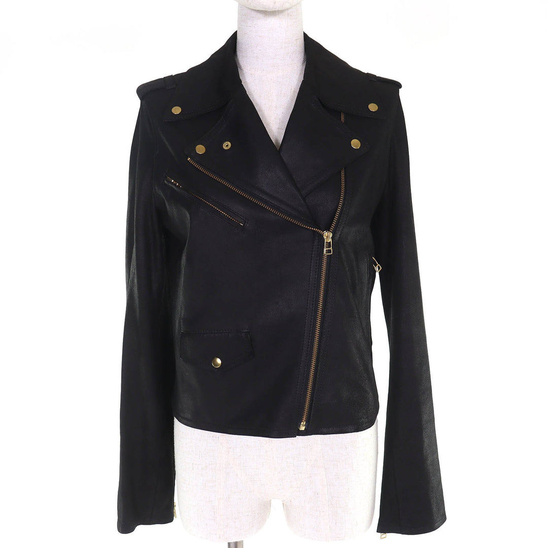 Excellent Ballet by BACKLASH Leather jacket black Goat leather Women 18-9-JK-07L