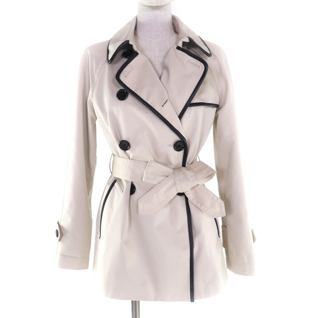 Great COACH coat Ivory cotton Women XS 888-262-6224