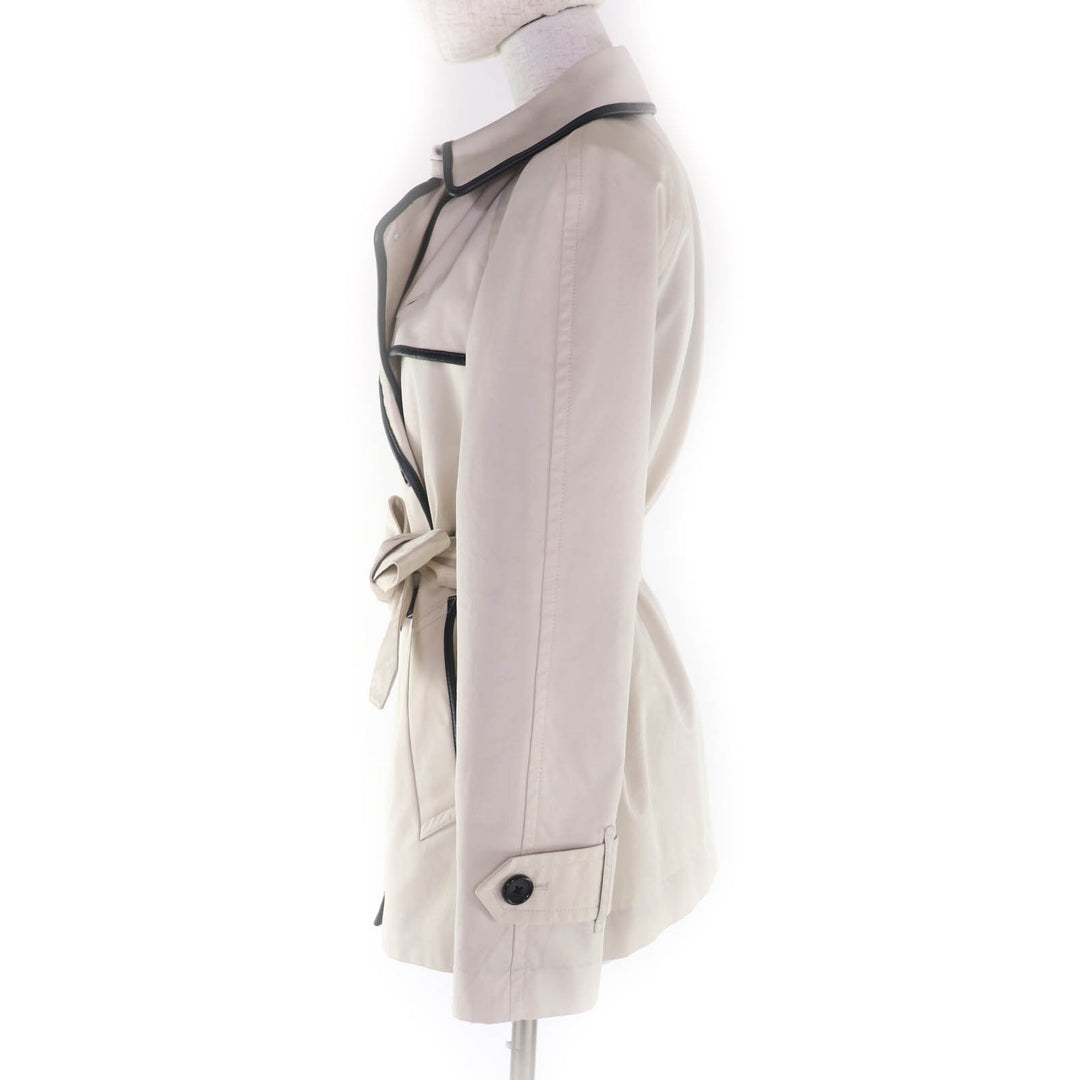 Great COACH coat Ivory cotton Women XS 888-262-6224