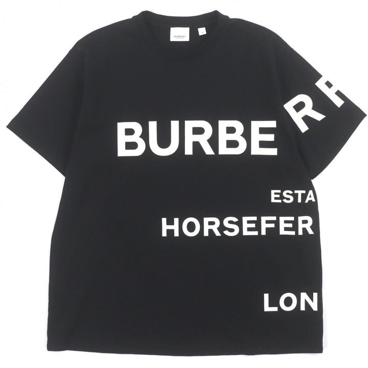 Great BURBERRY Short sleeve T-shirt black cotton mens M 8040764