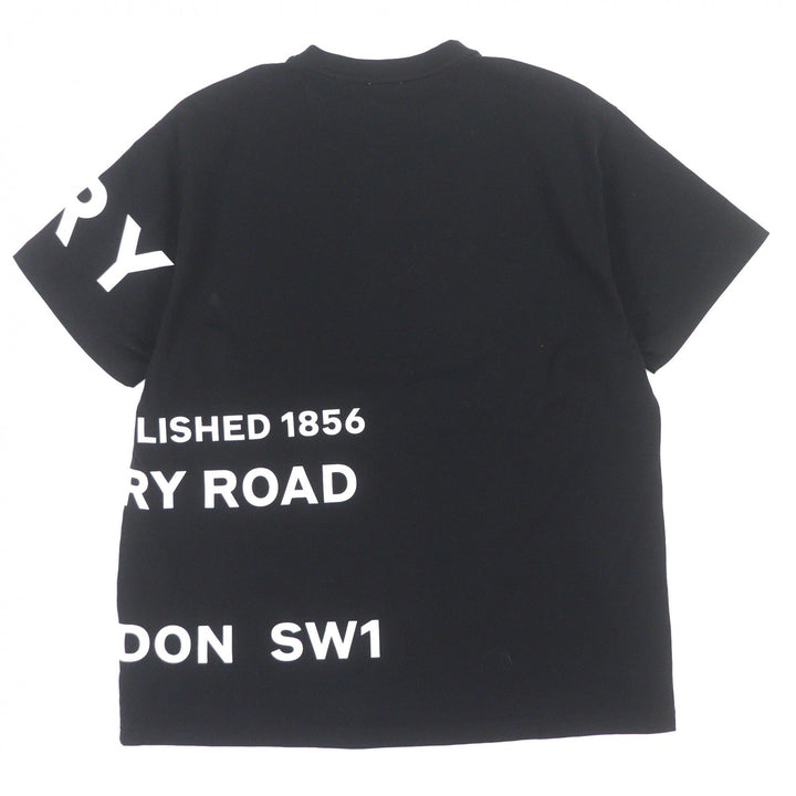 Great BURBERRY Short sleeve T-shirt black cotton mens M 8040764