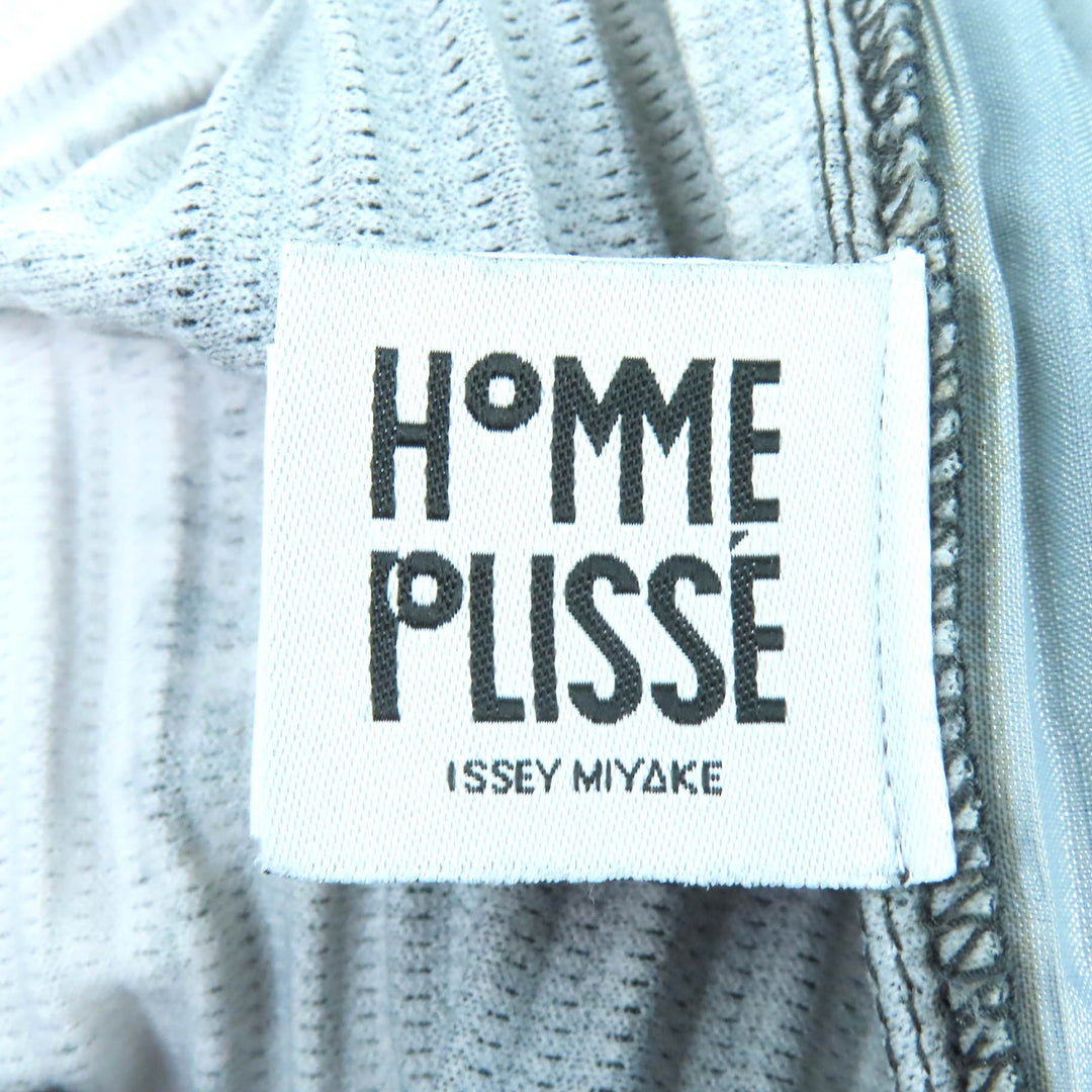 Excellent HOMME PLISSE ISSEY MIYAKE Pants Multi-stripe Pleated black 1 HP93JF167