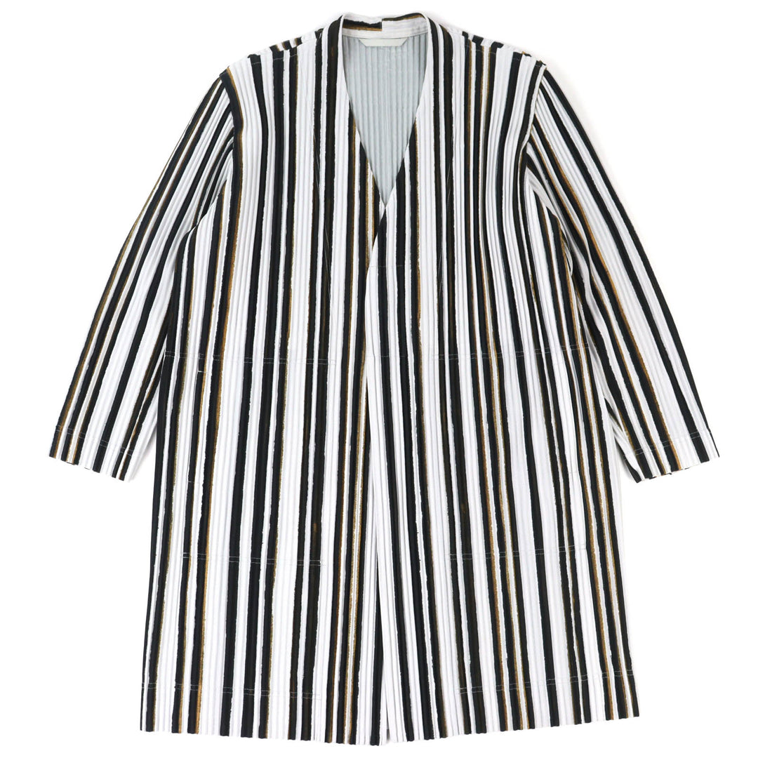 Excellent HOMME PLISSE ISSEY MIYAKE Jacket V-neck long cardigan 1 HP91JD212