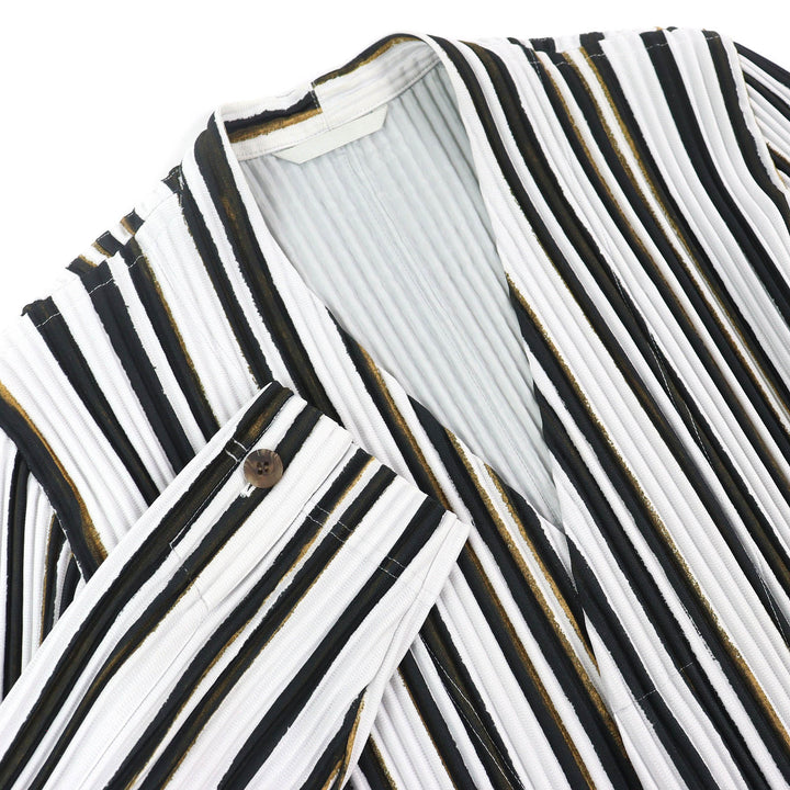Excellent HOMME PLISSE ISSEY MIYAKE Jacket V-neck long cardigan 1 HP91JD212