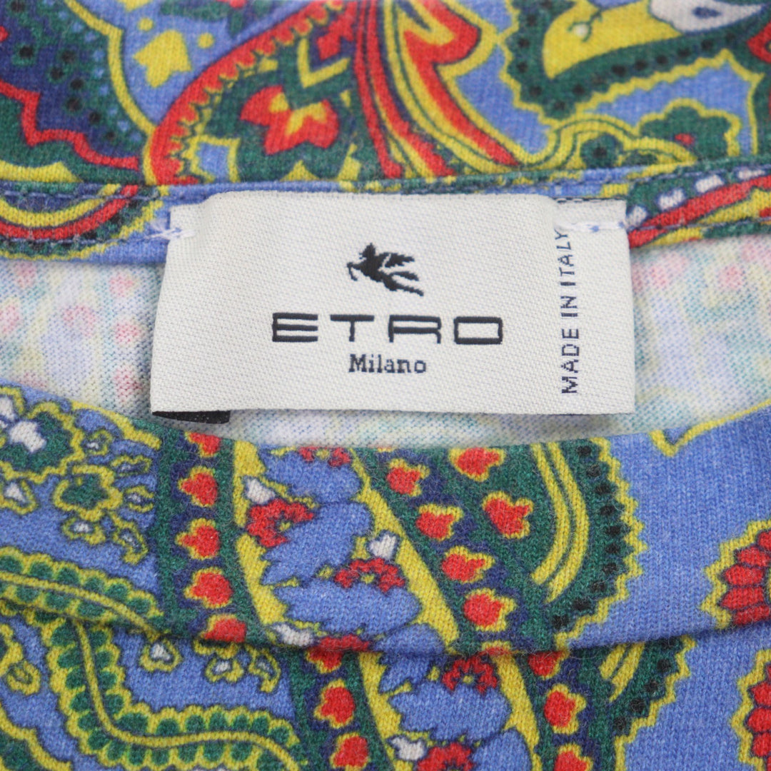 Great ETRO Short sleeve T-shirt Multi cotton mens 44 211-14516-9479