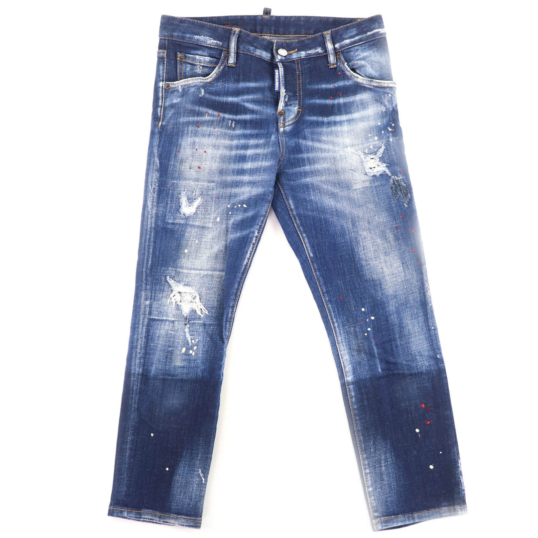 Great DSQUARED2 Denim pants Cool Girl Cropped Jean cotton Women 36 S75LB0465