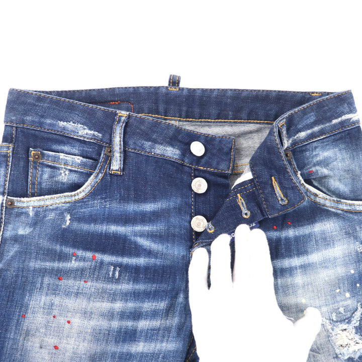 Great DSQUARED2 Denim pants Cool Girl Cropped Jean cotton Women 36 S75LB0465