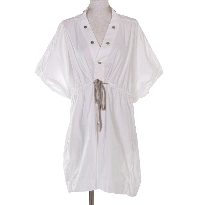 Great Rick Owens one piece SAIL MINI DRESS white cotton Women S RP20S1539