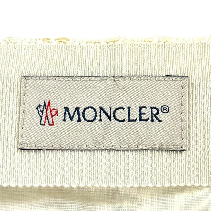 Pristine MONCLER Tweed skirt Ivory cotton Women 42 I10932D00005