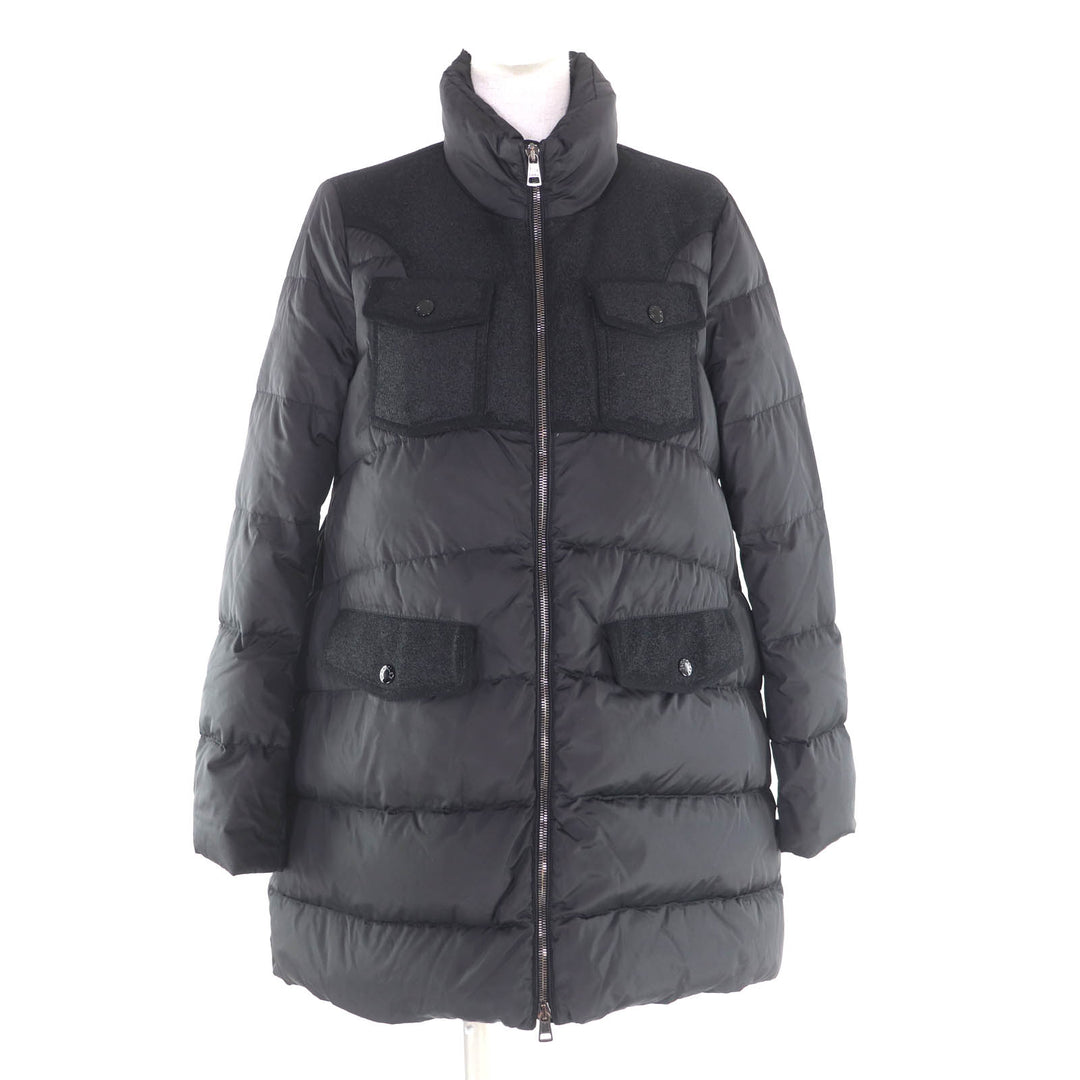 Great MONCLER down coat black Nylon Women 0