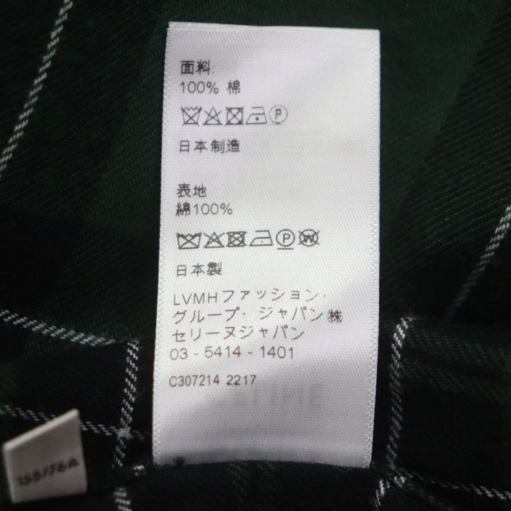 Great CELINE Long sleeve shirt green cotton mens 34 2C562178R