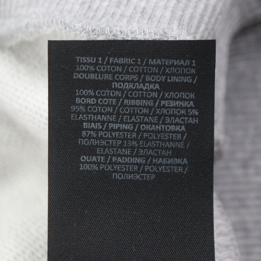 Excellent BALMAIN sweat gray cotton mens S JQ044B153