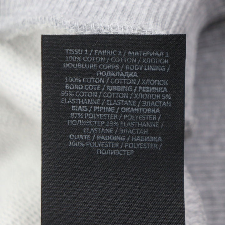 Excellent BALMAIN sweat gray cotton mens S JQ044B153
