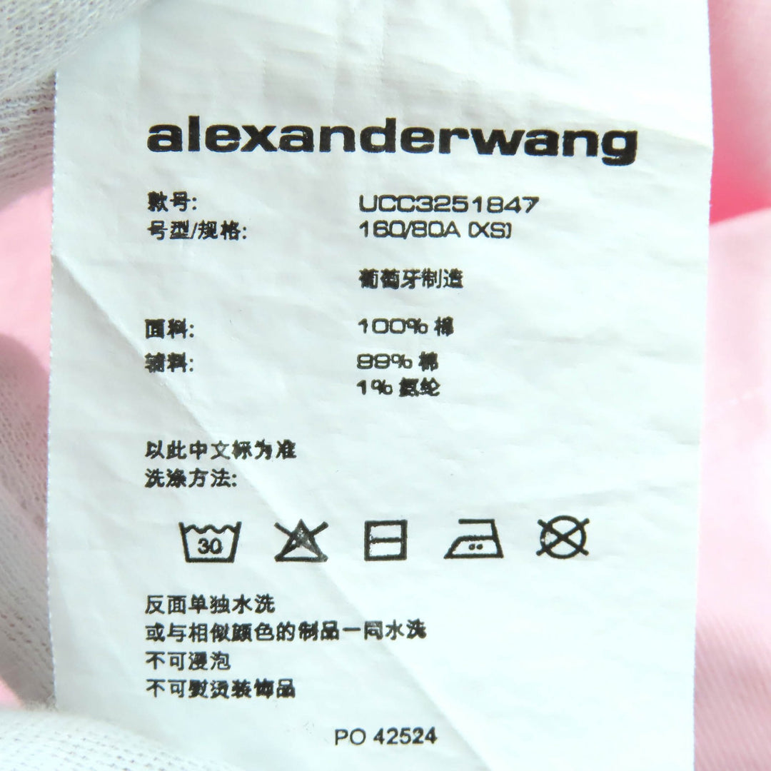 Great Alexander Wang Short sleeve T-shirt Logo oversize pink XS UCC3251847