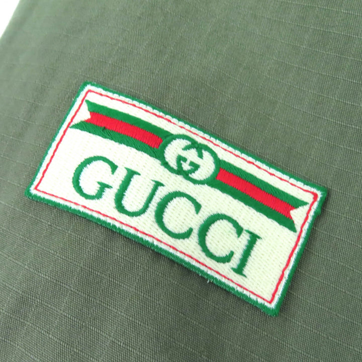 Very Good GUCCI Jacket Interlocking Web Stripe Reversible black 46 639277
