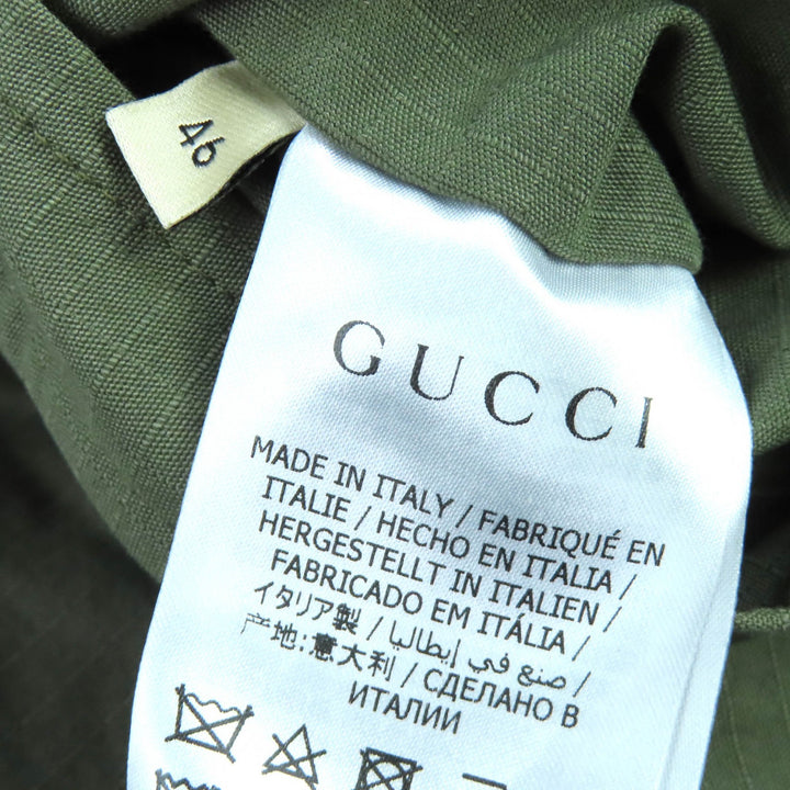 Very Good GUCCI Jacket Interlocking Web Stripe Reversible black 46 639277