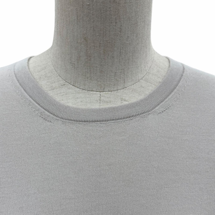 Great HERMES Short sleeve knit gray cashmere Women 38 47-7700