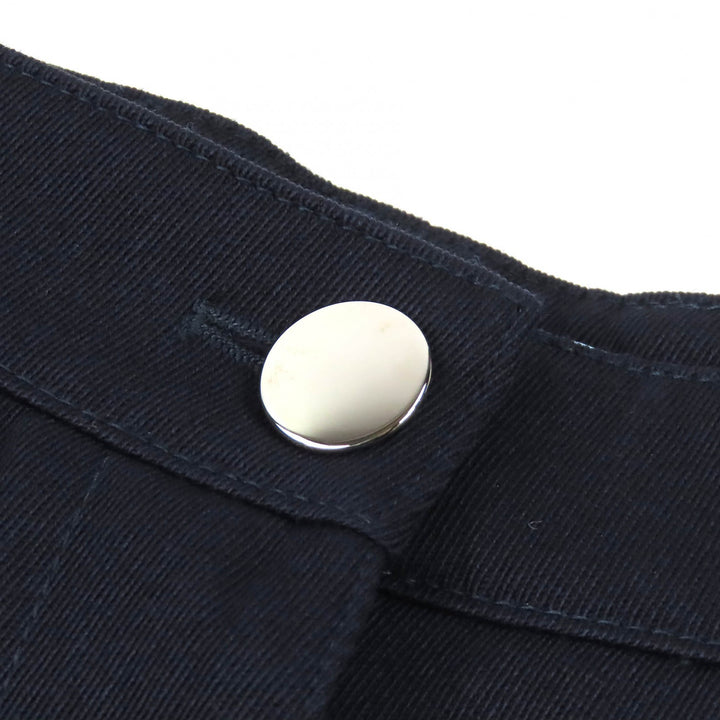 Excellent PRADA Shorts Side line Navy Virgin wool Women 40 P296CG