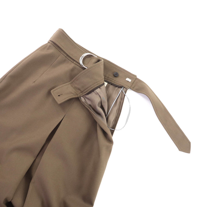 Excellent HERMES Tight Skirt Brown wool Women 34 2H0304DN