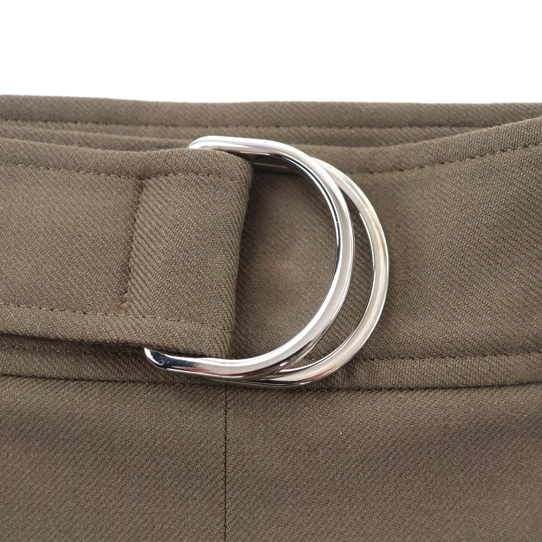 Excellent HERMES Tight Skirt Brown wool Women 34 2H0304DN