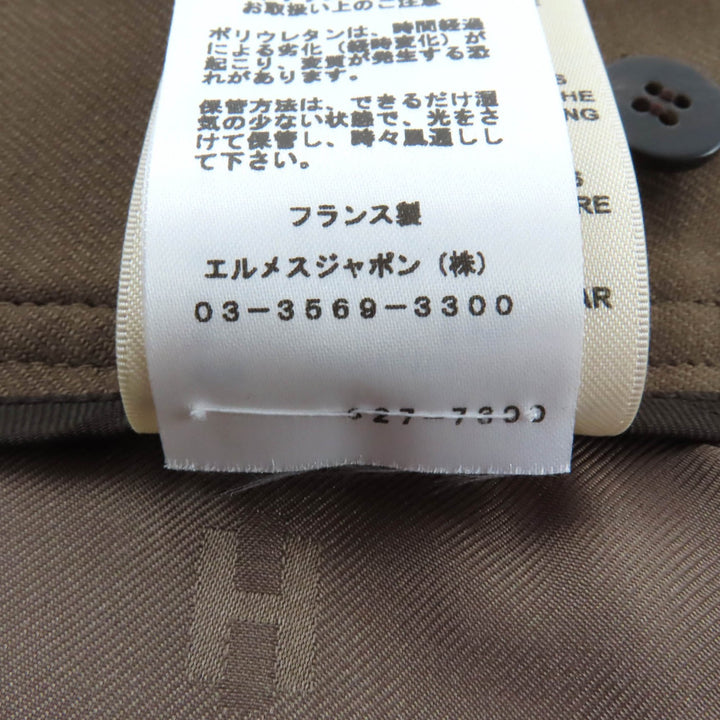Excellent HERMES Tight Skirt Brown wool Women 34 2H0304DN