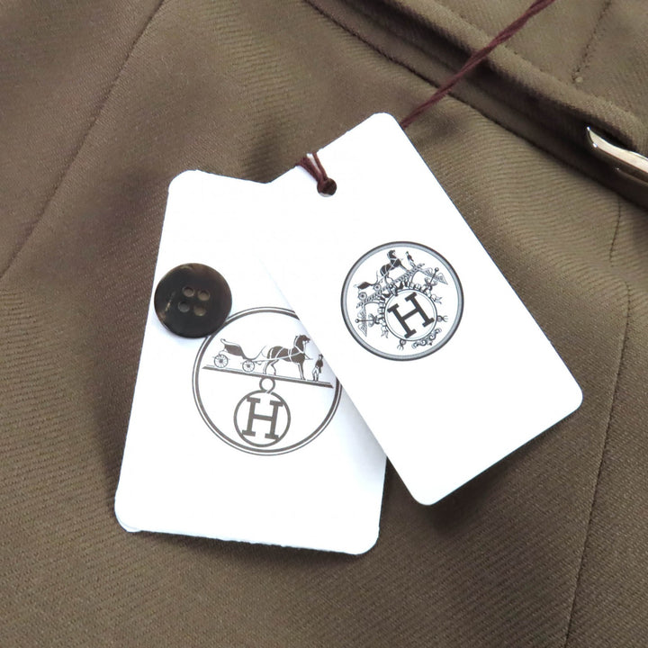 Excellent HERMES Tight Skirt Brown wool Women 34 2H0304DN