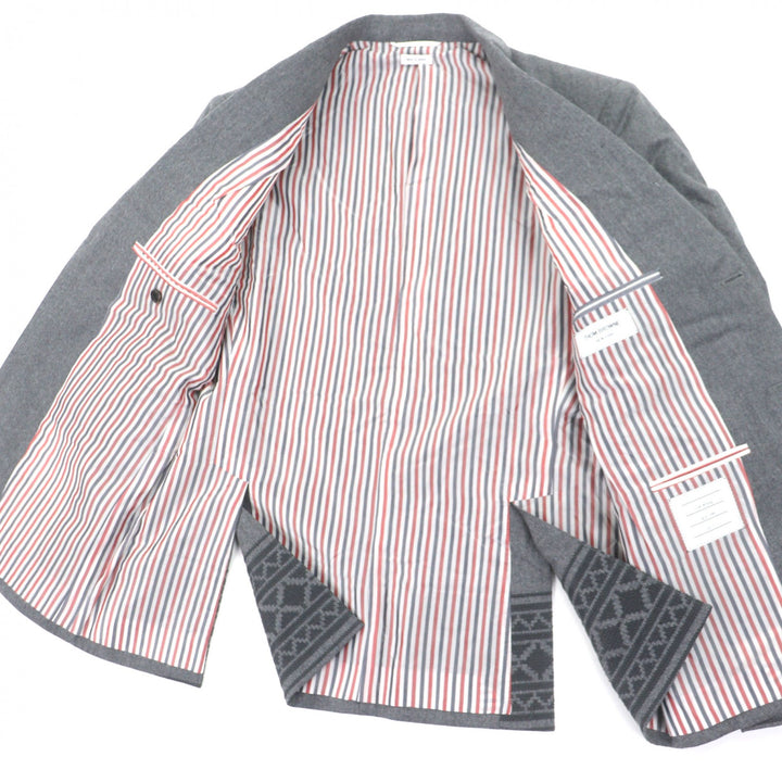 Excellent THOM BROWNE tailored jacket gray wool mens 3 MJC0C01G00021