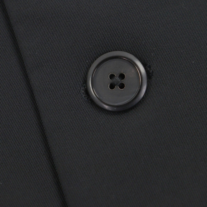 Excellent PRADA two-piece set single suit black polyester mens UGS141/UP0139