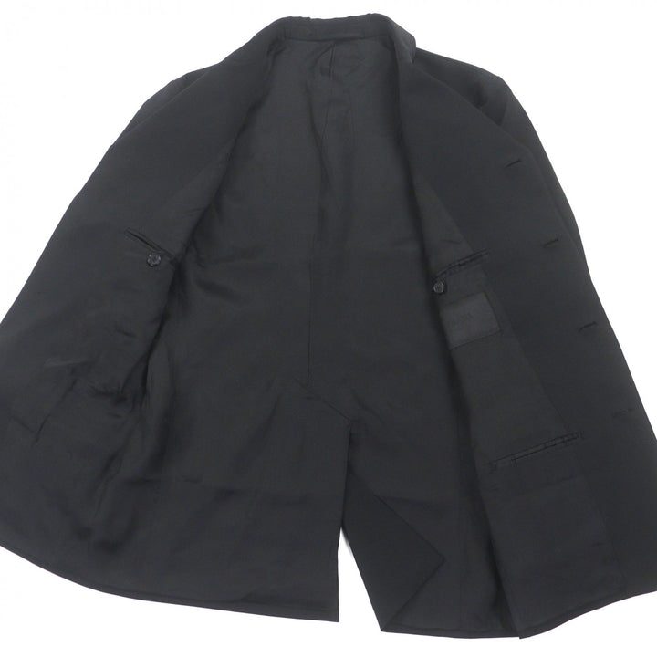 Excellent PRADA two-piece set single suit black polyester mens UGS141/UP0139