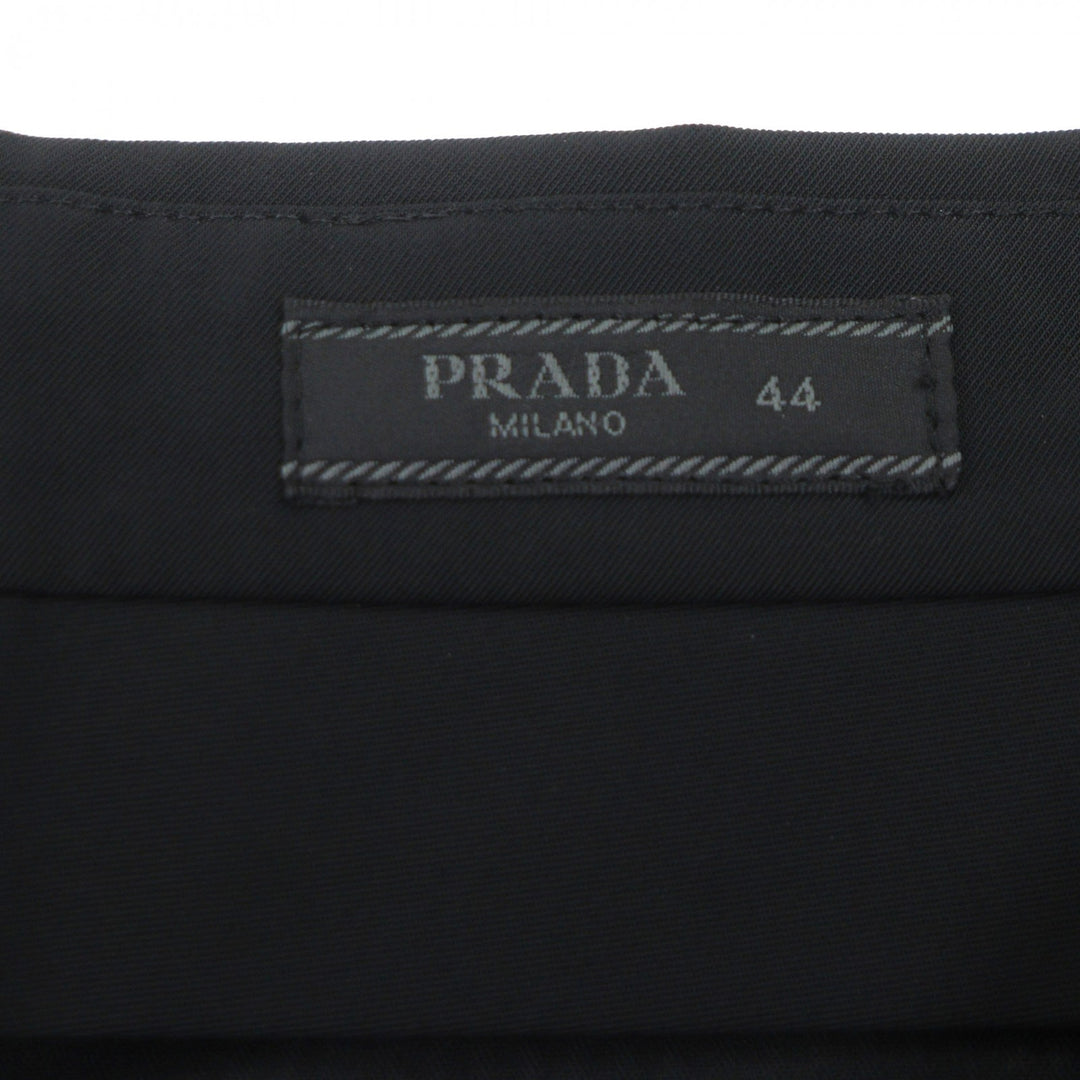 Excellent PRADA two-piece set single suit black polyester mens UGS141/UP0139