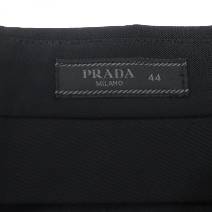 Excellent PRADA two-piece set single suit black polyester mens UGS141/UP0139