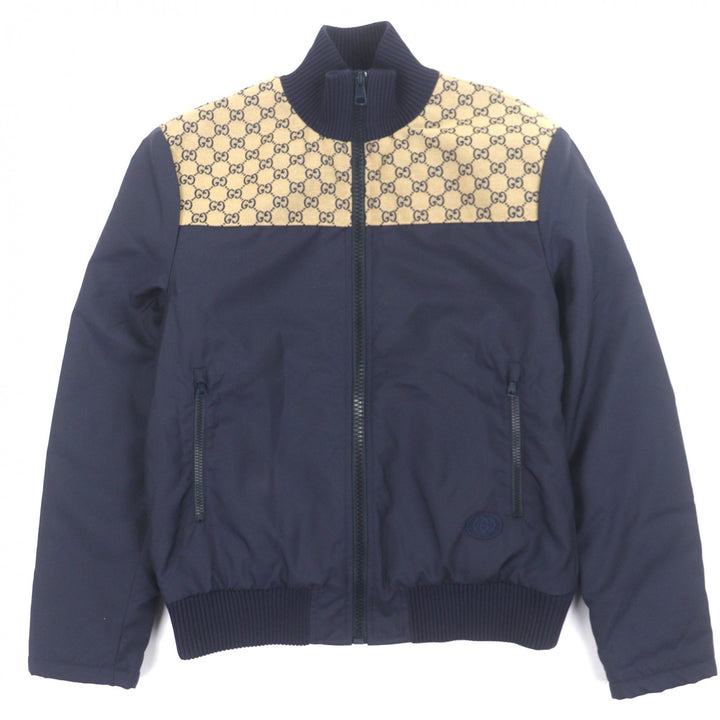 Great GUCCI Jacket Navy Nylon mens 50 770762