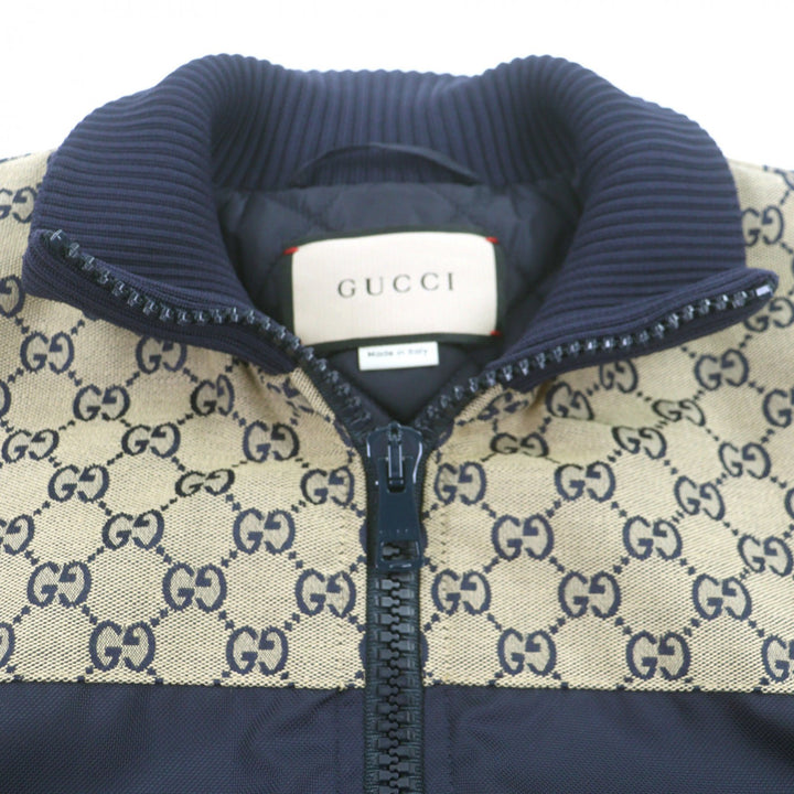 Great GUCCI Jacket Navy Nylon mens 50 770762