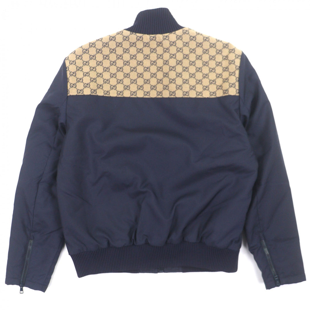 Great GUCCI Jacket Navy Nylon mens 50 770762